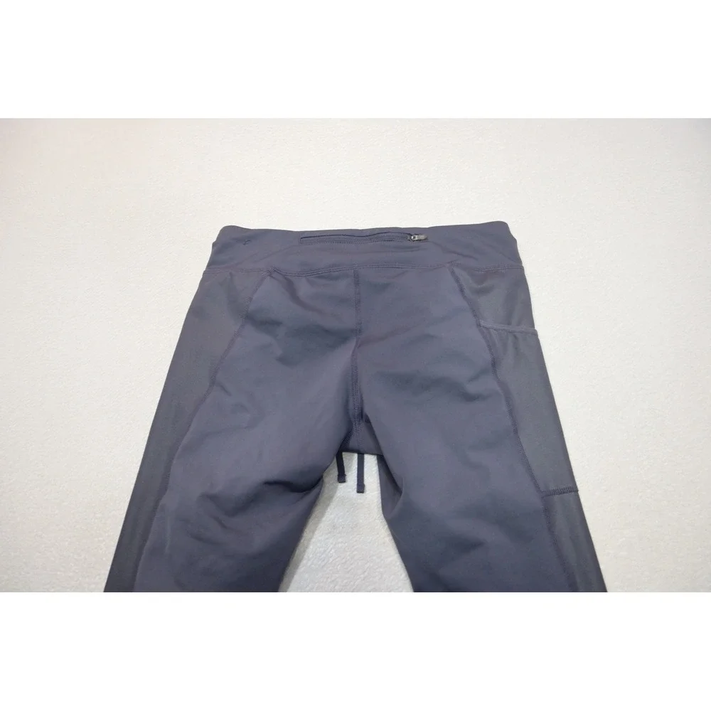 Nike Dri-FIT Leggings Womens Medium Gray Drawstring Pockets Athletic Excellent‎